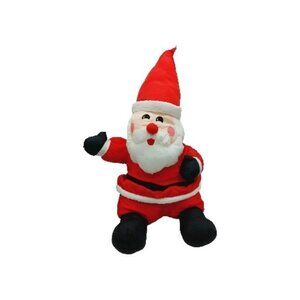 Santa Claus Nylon Plush Vintage International Silver Co 17" Stuffed 1993